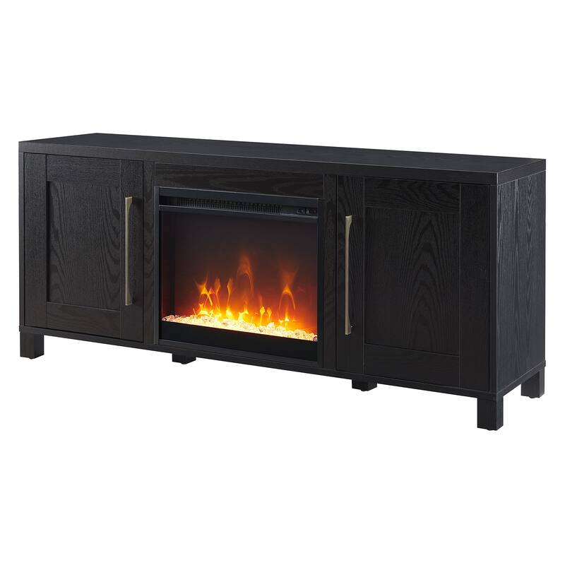 Chabot TV Stand with Crystal Fireplace