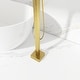 preview thumbnail 19 of 27, Floor Mounted Single Handle Clawfoot Tub Faucet with Hand shower - 8" x 48"