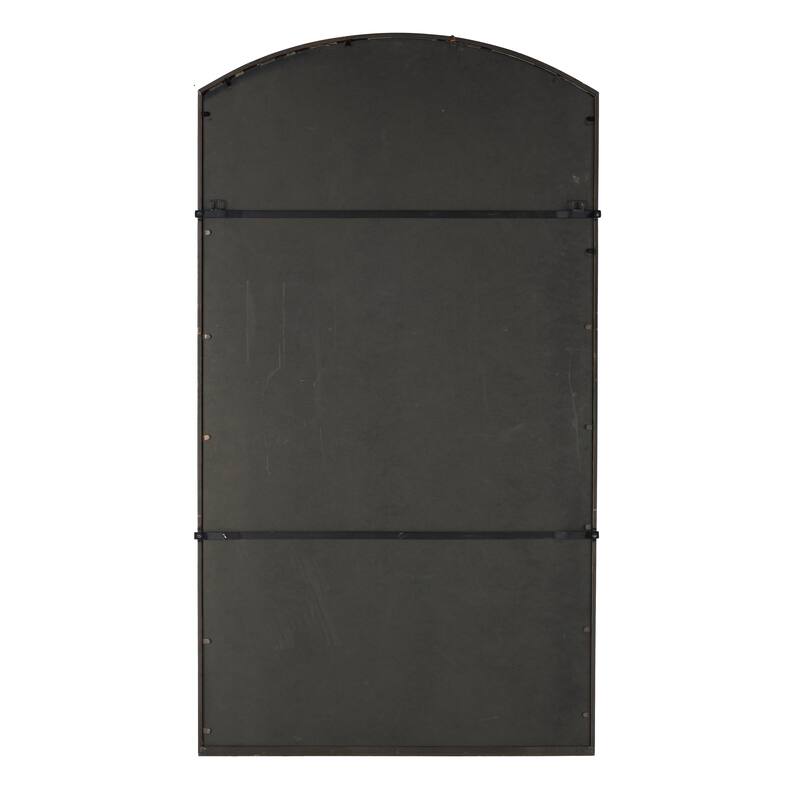 Metal Window Pane Inspired Grid Room Wall Mirror - Copper, Brown, Black - Roche River Decor