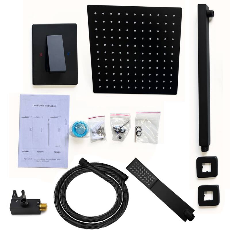 Topcraft Wall-mounted Rainfall Shower System - 10*10