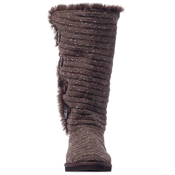 Shop Muk Luks Malena Women S Crotchet Knit Sweater Winter Boots