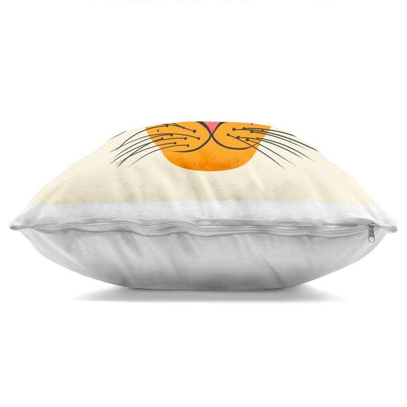 Stupell Modern Leopard Wildlife Face Decorative Printed Throw Pillow Design by Carrie Cantwell