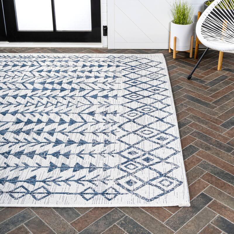 JONATHAN Y Sukie Bohemian Geometric Indoor/Outdoor Area Rug