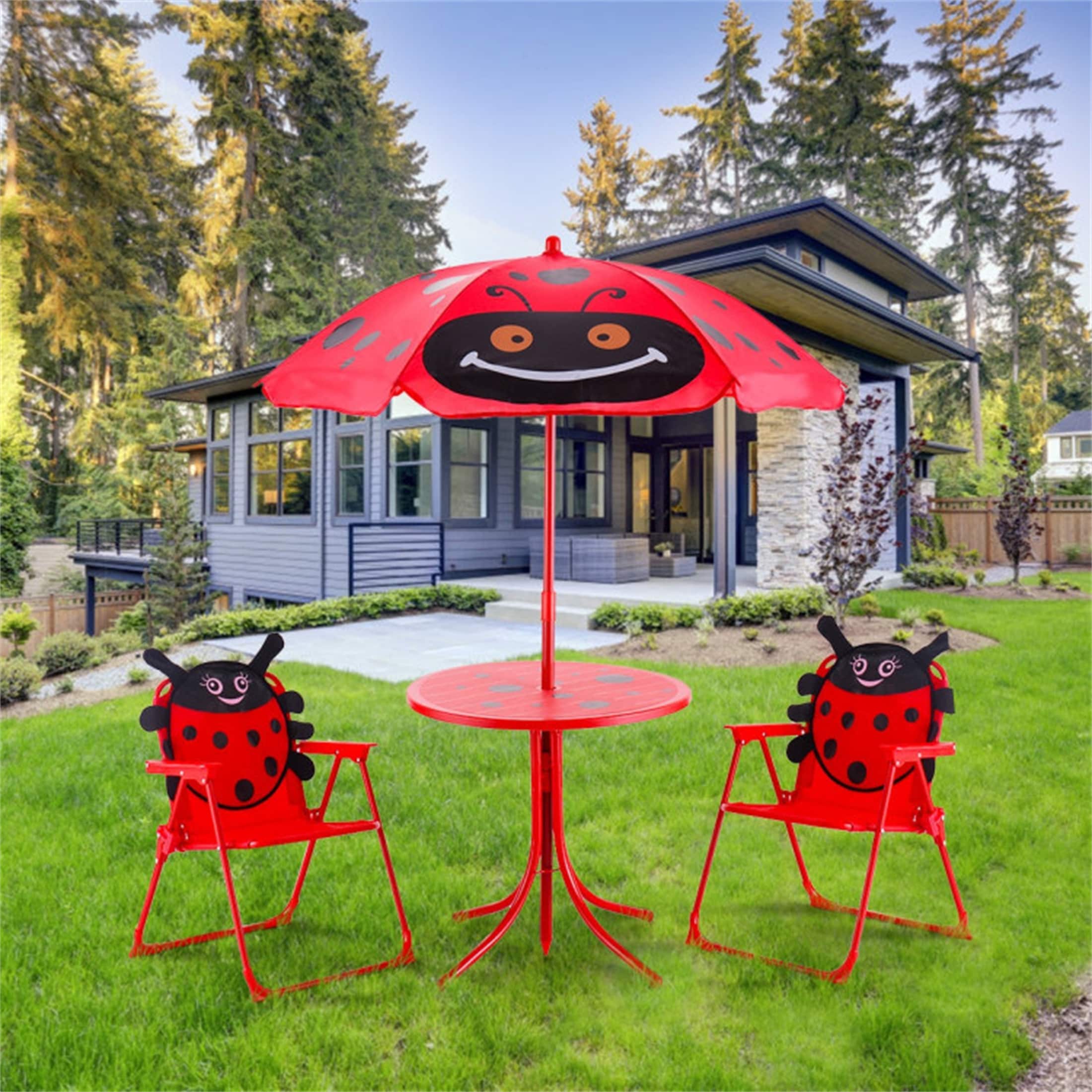 Childrens patio 2025 set with umbrella