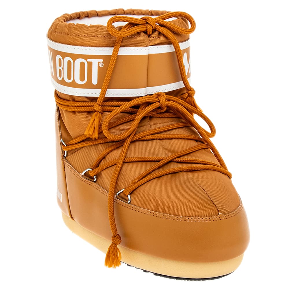 Moon Boot Icon Low Nylon Boots - Cognac
