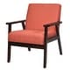 preview thumbnail 39 of 64, Costway Set of 2 Fabric Accent Armchair Solid Wood Upholstered Lounge - See Details
