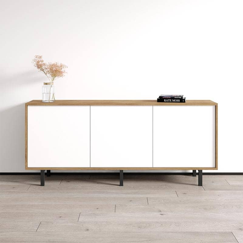 Apollo 3D Sideboard - Oak/White