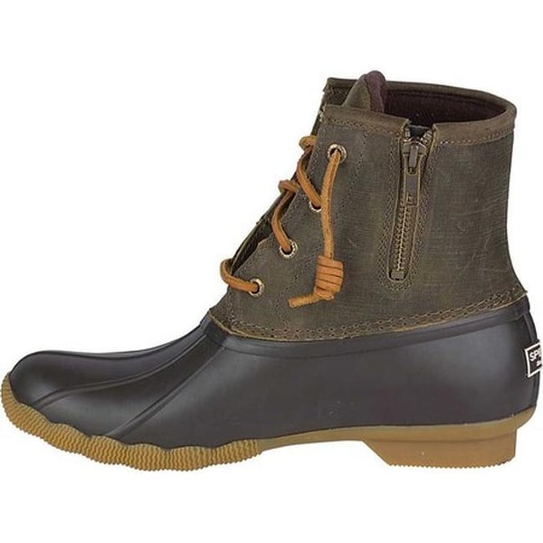 olive sperry boots
