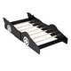 preview thumbnail 23 of 43, Race Car-Shaped Platform Bed with Wheels, Suitable for Kids and Young Children
