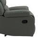 preview thumbnail 59 of 79, Vegan Leather Upholstered Push Back Manual Recliner Chair
