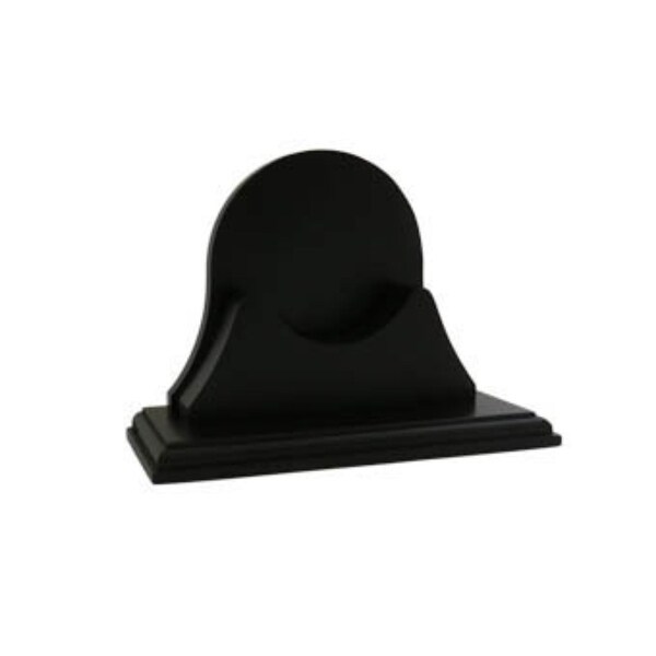12" Black Contemporary Single Mahogany Base for Endurance - N/A
