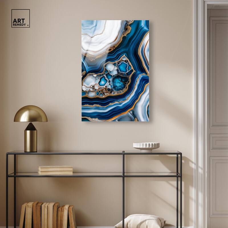 Azure Alveoli II Acrylic by Art Remedy, Ready to Hang