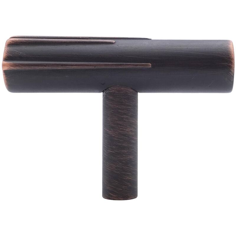 Hapny Home SU14 Sunburst 1-15/16" Designer Luxury T Bar Solid Metal - Venetian Bronze