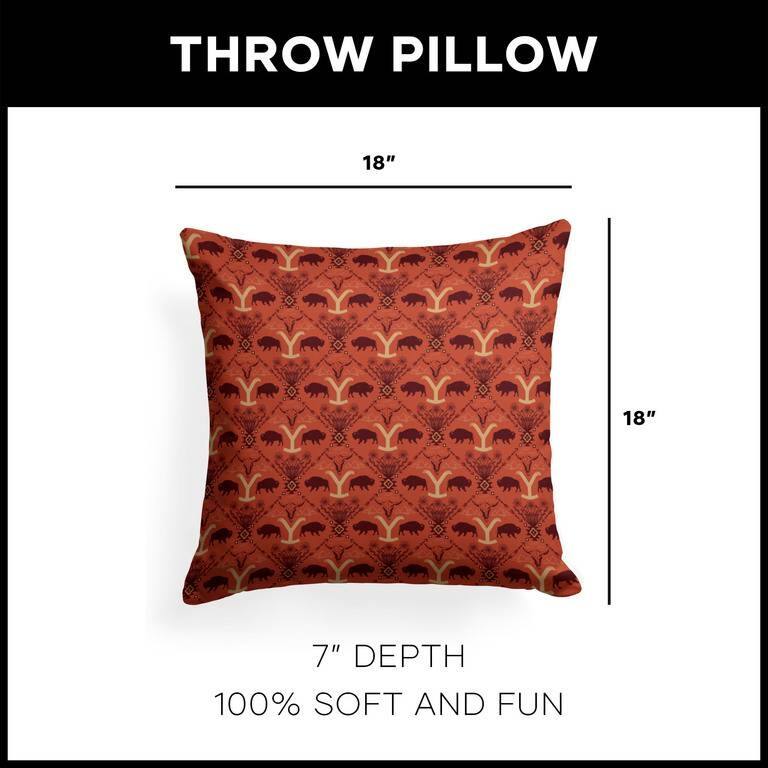 Paramount Yellowstone 18 Inch Throw Pillow