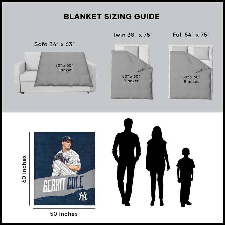 MLB New York Yankees Player Silk Touch Throw Blanket