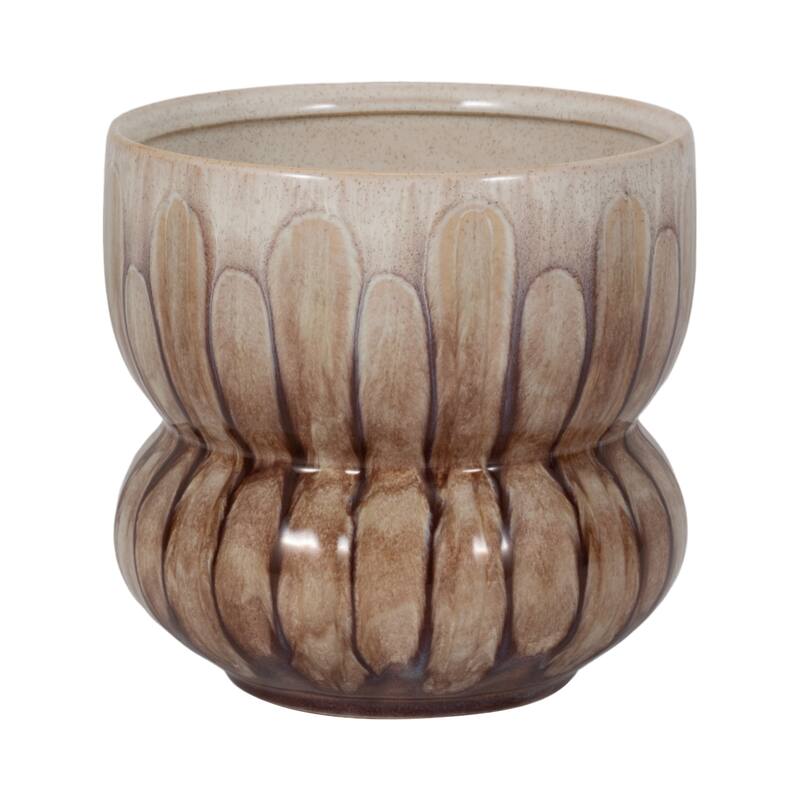 Sagebrook Home Mandara Small Vase - Multi-color, Ceramic, Brown, Novelty, Elegant Design for Modern Living