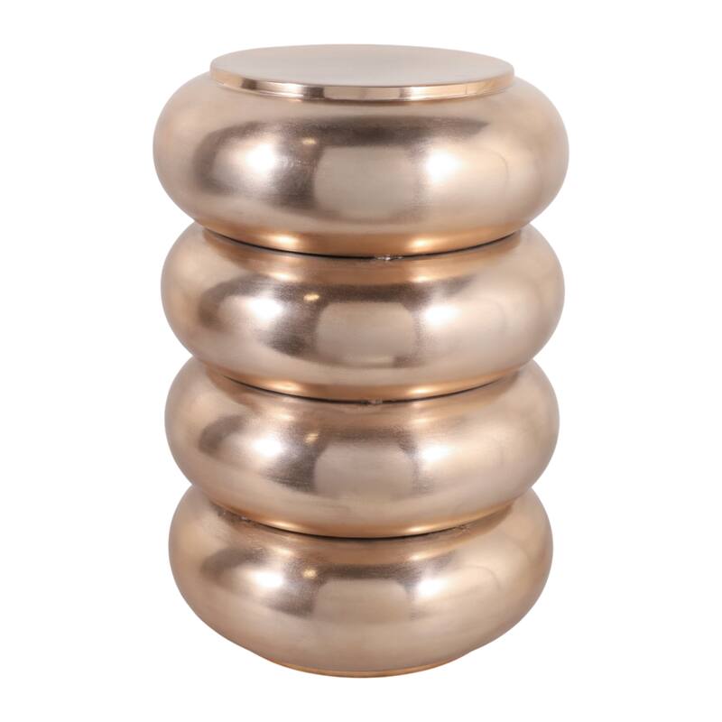 Metal Aluminum Sculptural Accent Table Savoir Trend - 20" Bronze - 20.0"