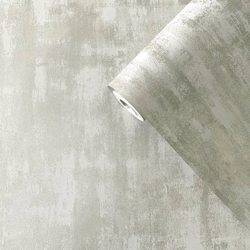 Galerie Wallcoverings Boutique Plaster Effect Non-woven Shimmery Wallpaper Roll - 33 feet x 21 inches