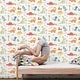 preview thumbnail 3 of 2, Galerie Wallcoverings Tiny Tots 2 Dinosaurs Non-woven Matte Wallpaper Roll