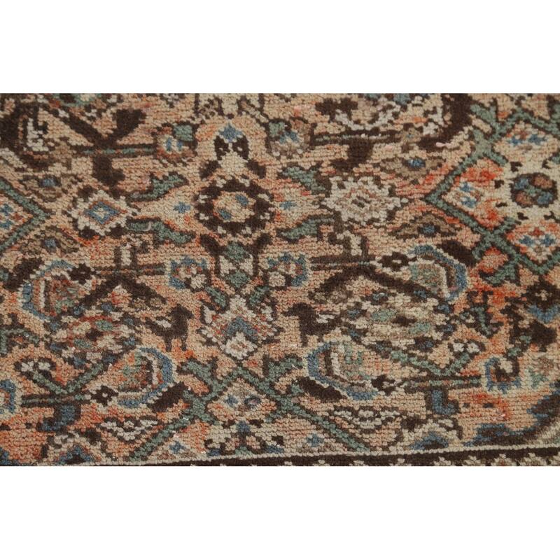 Hamedan Persian Vintage Area Rug Hand-Knotted Wool Carpet - 4'9" x 10'7"