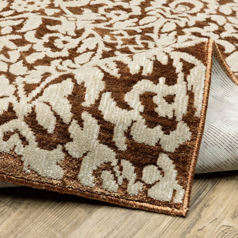 Style Haven Ingram Two-Tone Oriental Rust/ Beige Area Rug