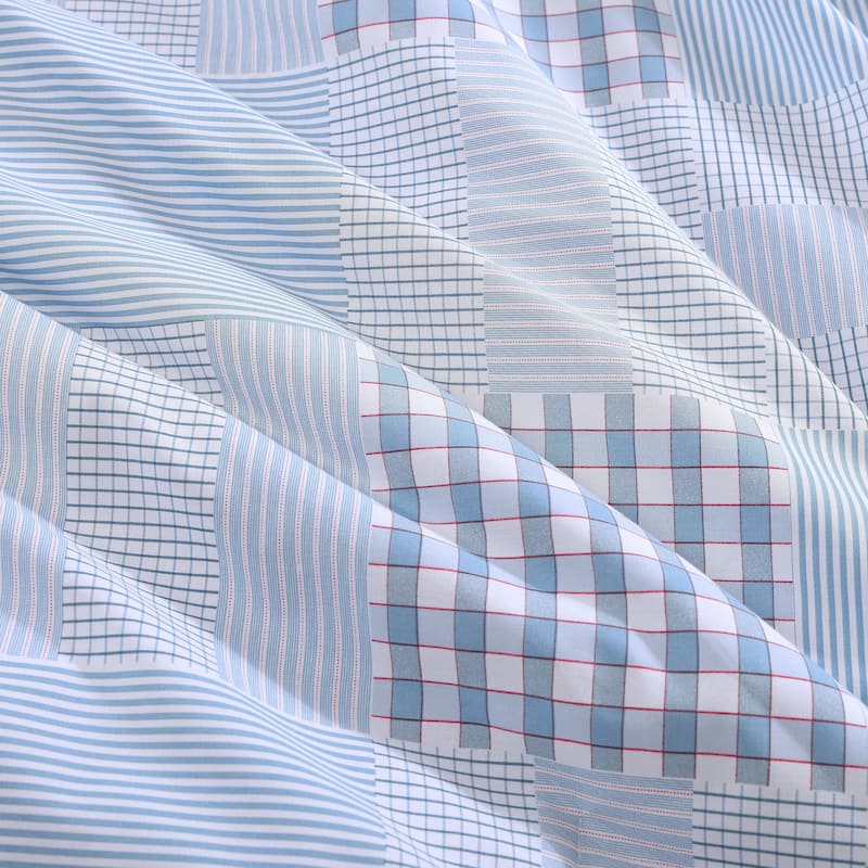 Tommy Hilfiger Hamptons Patchwork Cotton Blue Duvet Cover Set