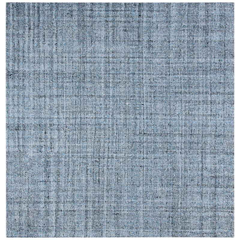 SAFAVIEH Handmade Abstract Mentore Modern Viscose Rug - 6' Square - Blue/Black