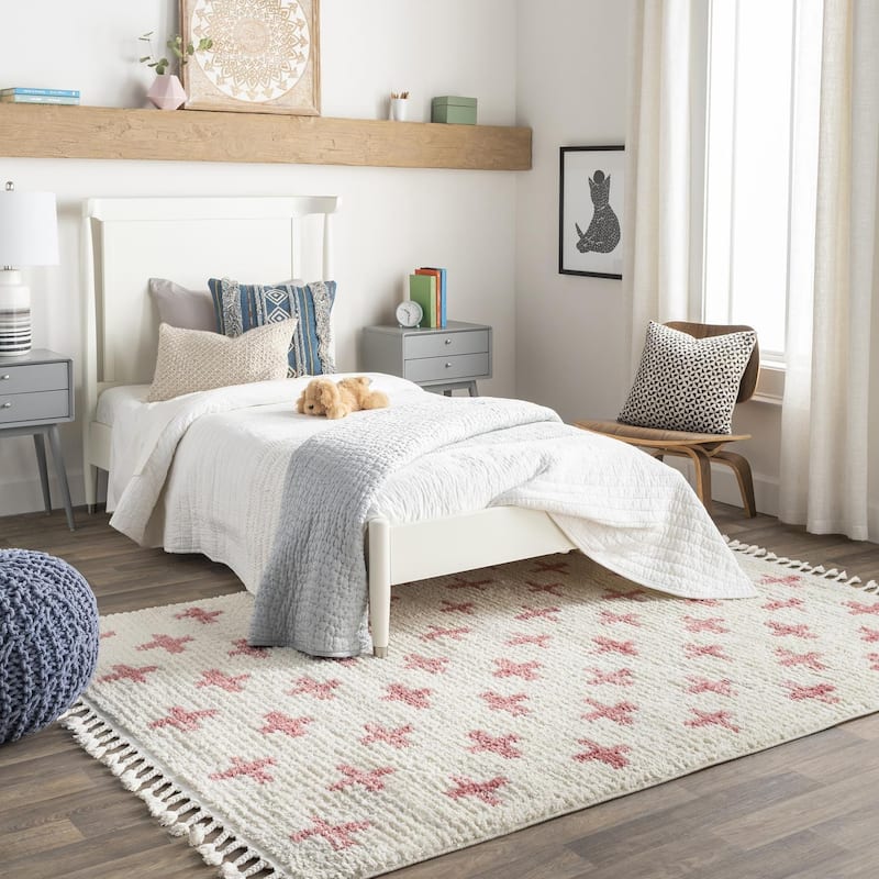 Livabliss Casual Casablanca Shag Graphic Area Rug