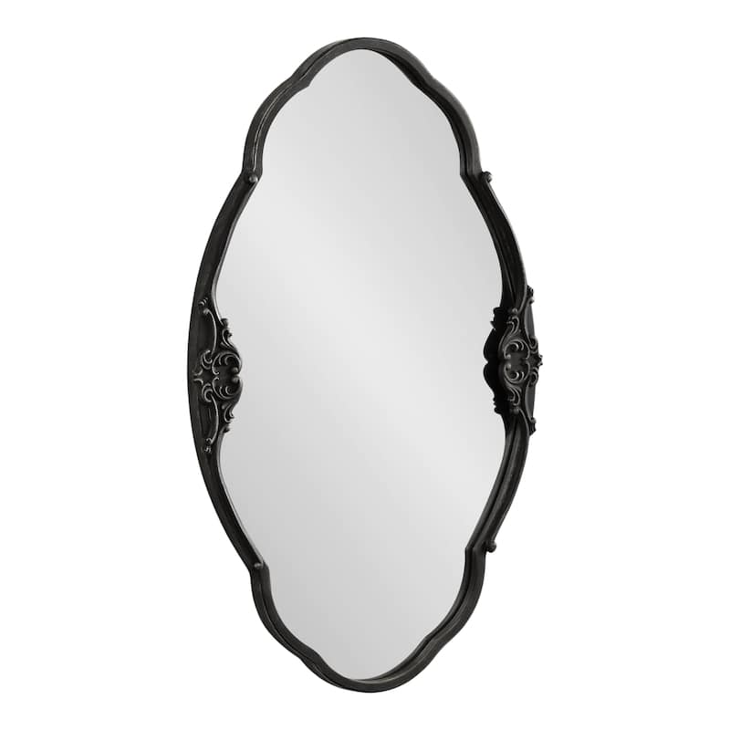Kate and Laurel Novella Decorative Wall Mirror - 30x18 - Black