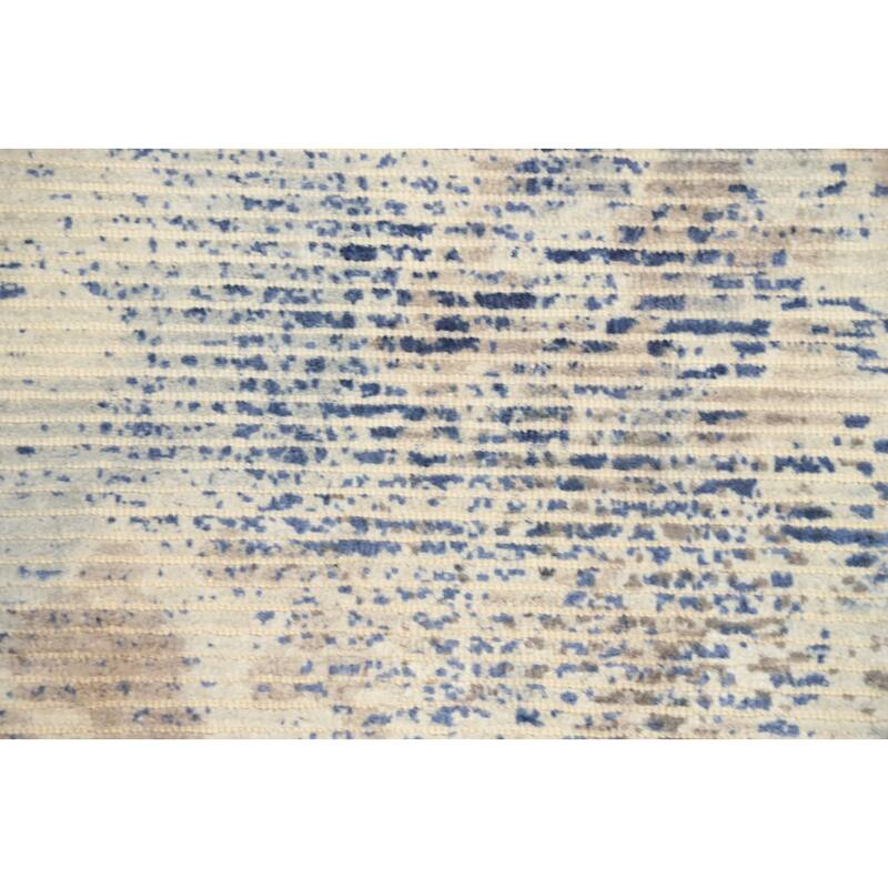 Hand Knotted Oriental Viscose Silk Carpet Modern Abstract Multi-Colored Abstract Area Rug - 7' 9'' X 5' 8''