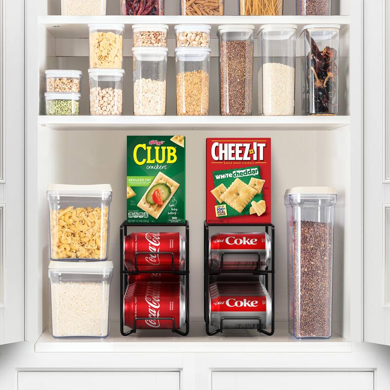 Sorbus Soda Can Rack Beverage Dispenser Holds 24 Standard Cans 2 Pack/ 12 Cans 1 Pack