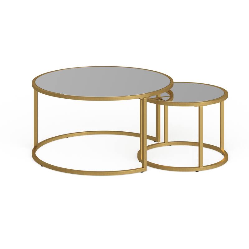 Watson Nesting Coffee Table Set - Brass