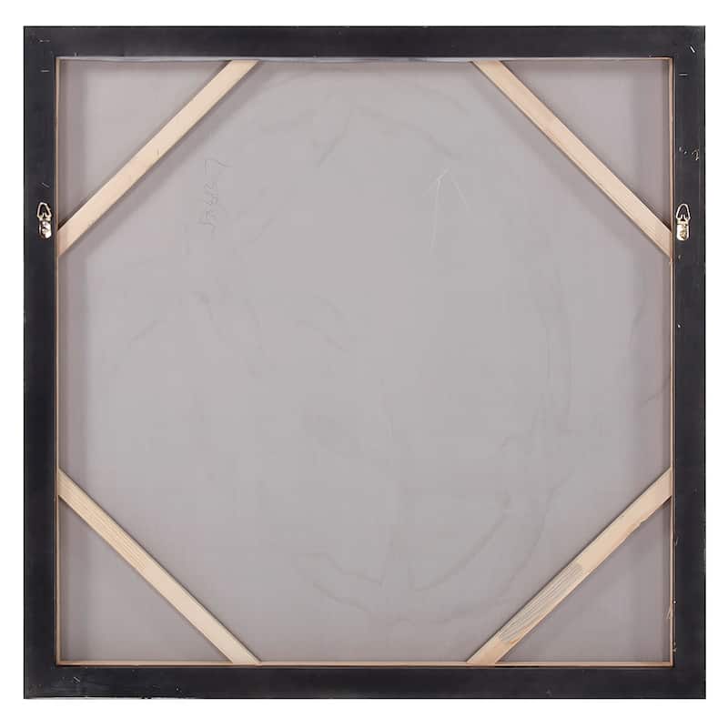 Allan Andrews Ballare Black and Gold Square Canvas Wall Art