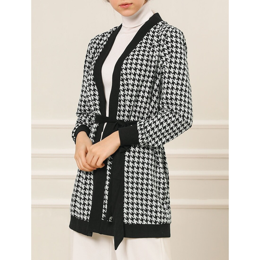 women's cardigan with tie belt