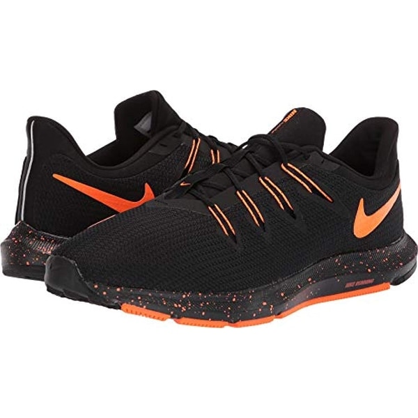 black and orange nike running shoes