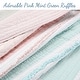 preview thumbnail 6 of 5, Cozy Line Home Fashions Pastel Stripped Star Ruffle Embroidered Floral Light Pink Peach Blue White Cotton Quilt Bedding Set