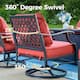 MAISON ARTS 6/7-Piece Patio Conversation Sets, Sofa Set with 2/4 x Single Chairs, 1 x 3-seater Sofa and Coffee Table/Ottomans