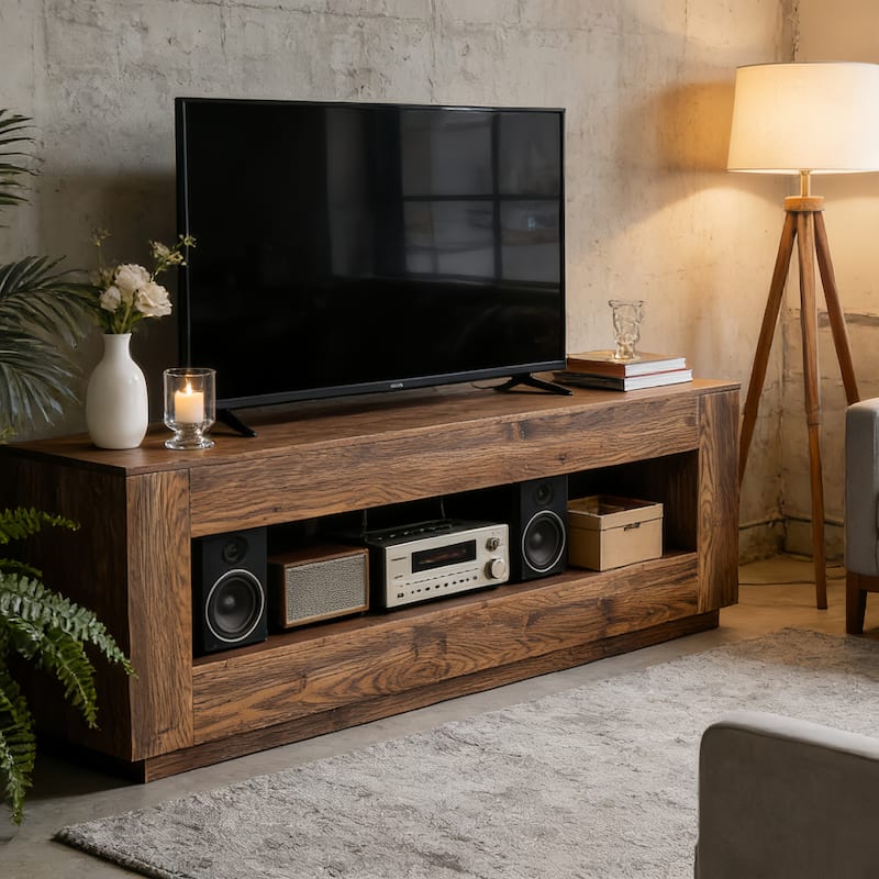 70.86" Solid Wood TV Stand Media Console