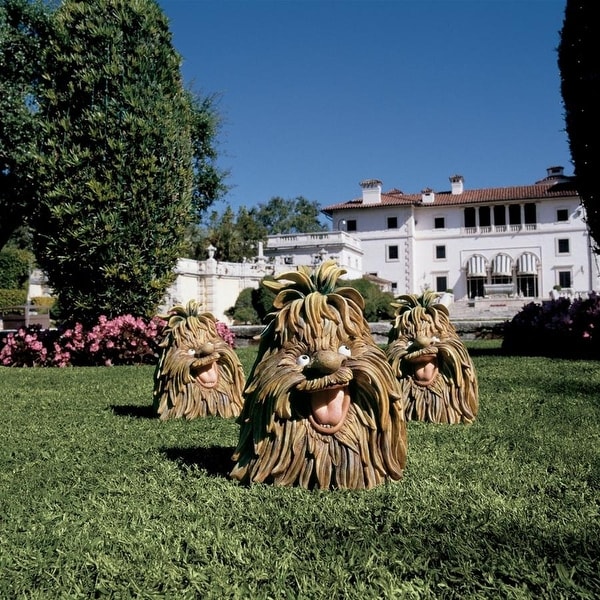 Design Toscano Hobgoblin of Harwich Manor Sculptures - Set of Two - Each: 9.5 x 9 x 13