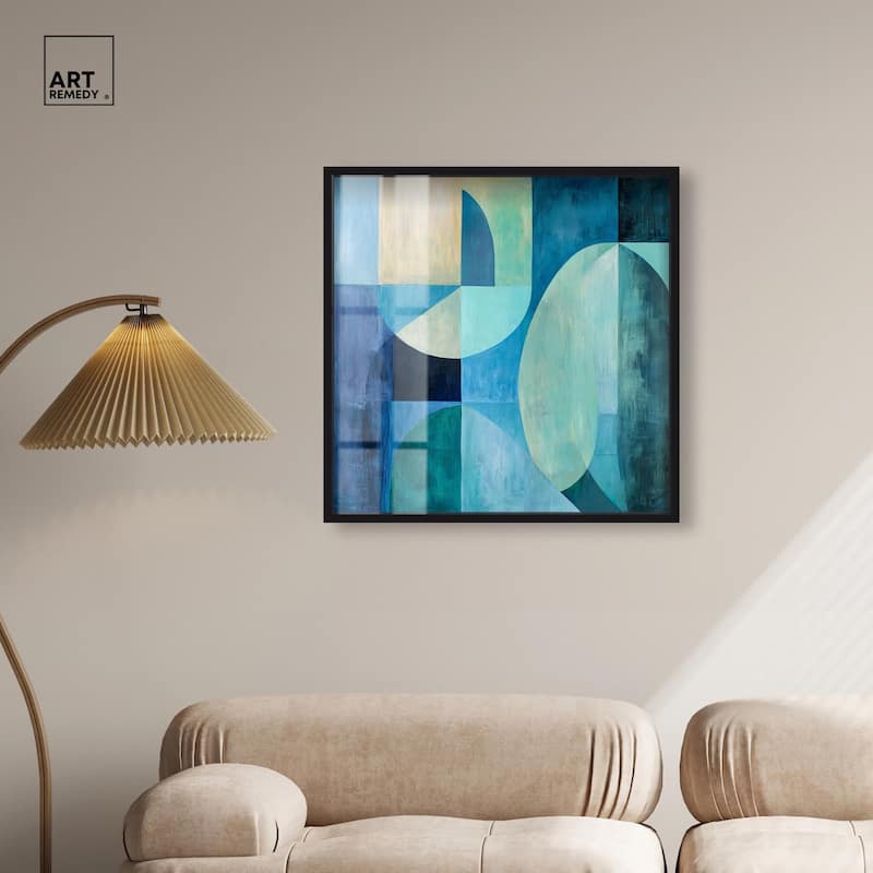 Color Blocks II Shadowbox by Art Remedy
