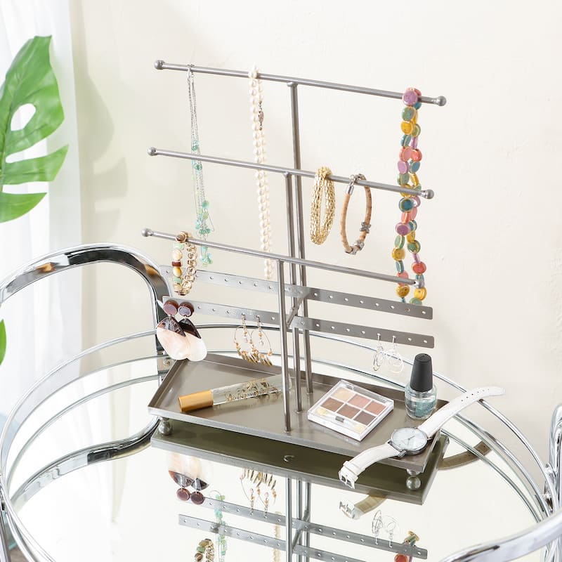 DII 3 Tier Jewelry Organizer Black