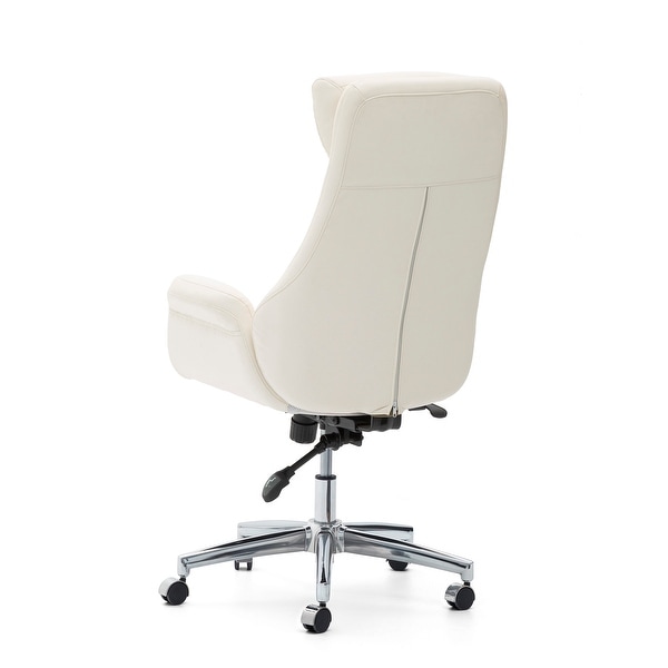 Glitzhome 48-inch Mid-century Adjustable Swivel Faux Leather
