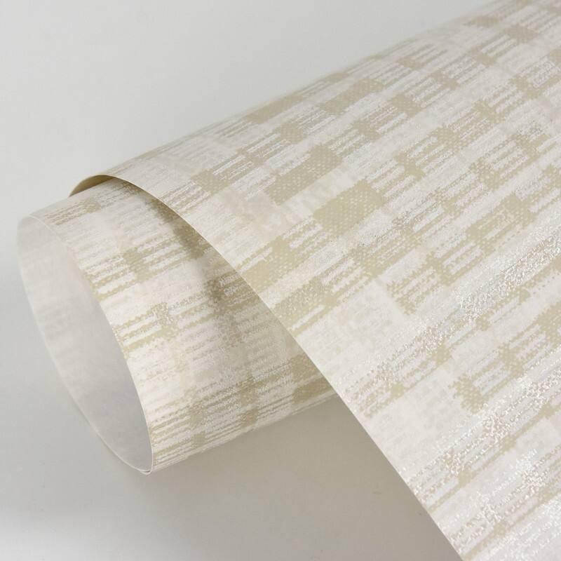 Brewster Clarice Beige Distressed Faux Linen Wallpaper - 21in x 396in x 0.025in