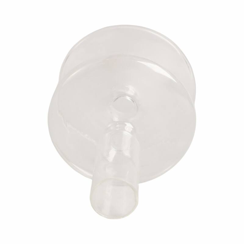 Modern Bubble Glass Candle Holder with Rounded Accent Base