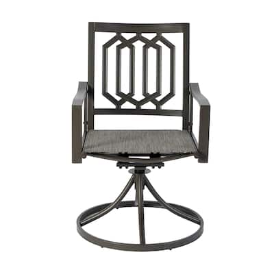 Kozyard Modern Classic Outdoor Metal Swivel Chairs Patio Dining Rocker Chair