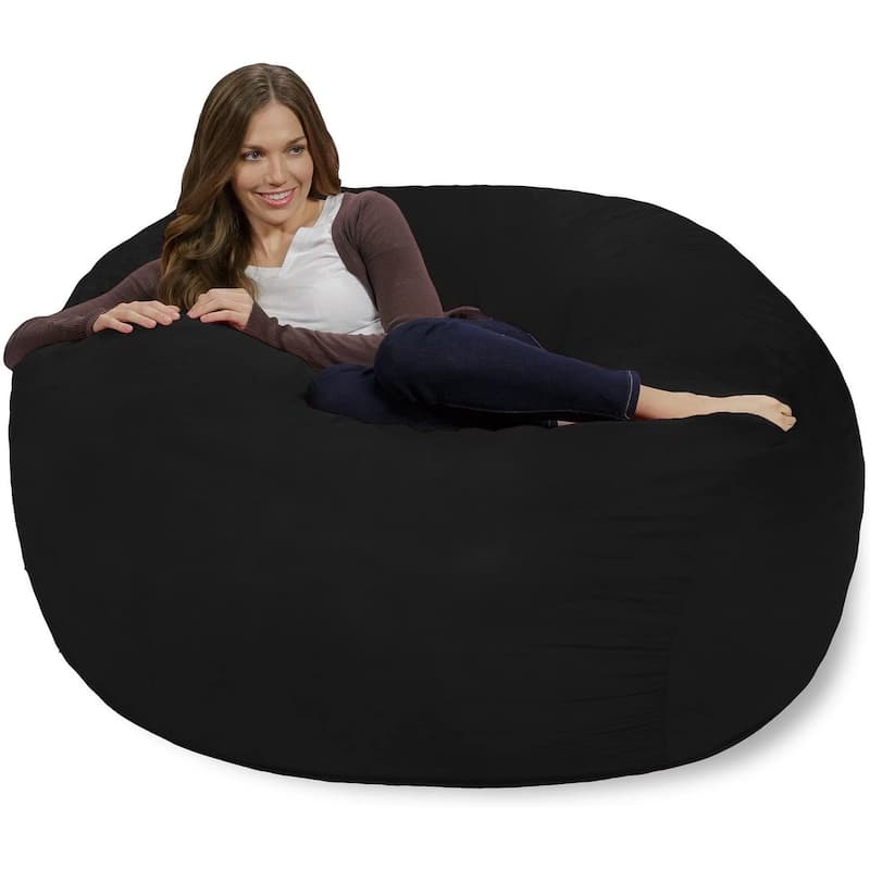 Bean Bag Chair 4-foot Memory Foam Removable Cover Bean Bags