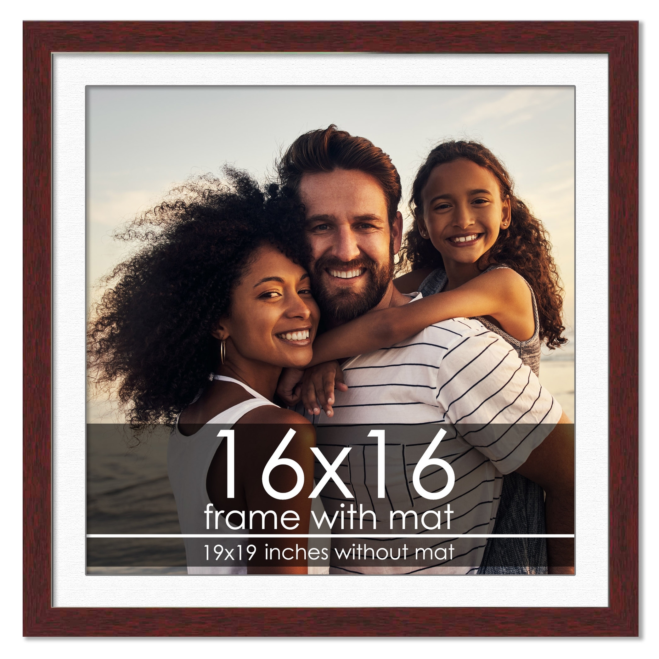 30x40 Frame with Mat - White 32x42 Frame Wood Made to Display