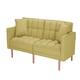 LUXMOD Futon Sleeper Sofa With 2 Pillows Fabric