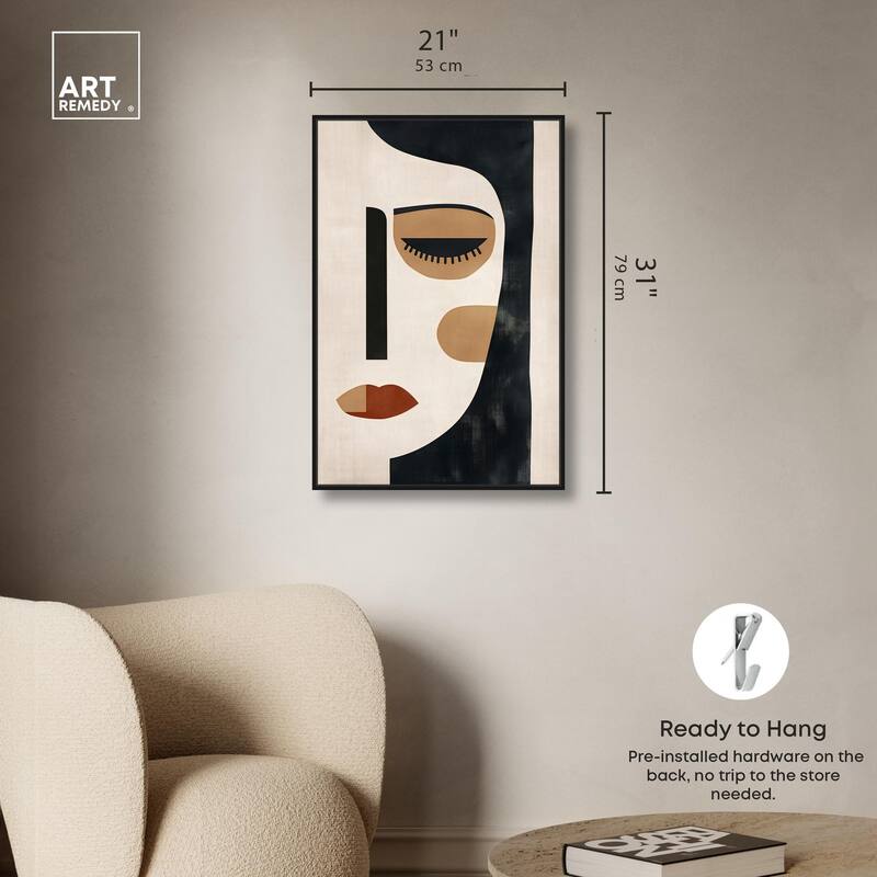 Face Moderne II Canvas by Art Remedy