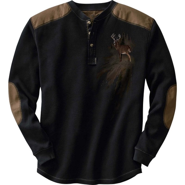 Legendary Whitetails Men's Long Sleeve Cotton Thermal Commando Henley